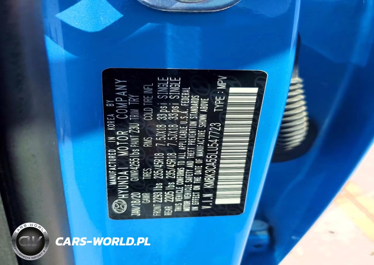 2020 Hyundai Kona Limited VIN:KM8K3CA55LU547723 - 13