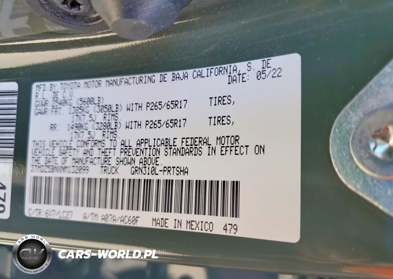 2022 Toyota Tacoma Trd Sport VIN:3TMDZ5BNXNM132099 - 12