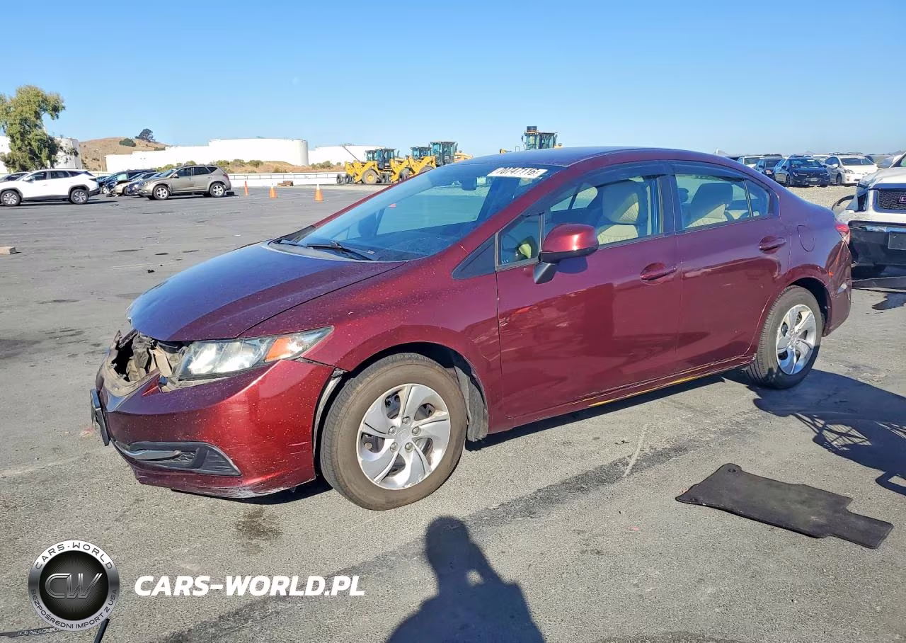2013 Honda Civic Lx VIN:19XFB2F57DE241599 - 1