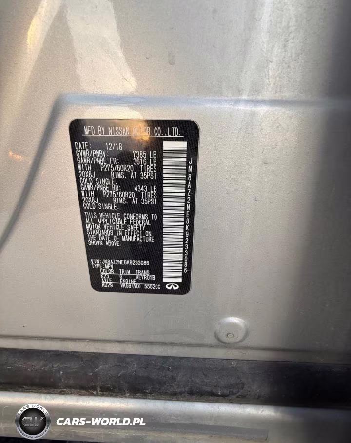 2019 Infiniti Qx80 Luxe VIN:JN8AZ2NE8K9233086 - 10