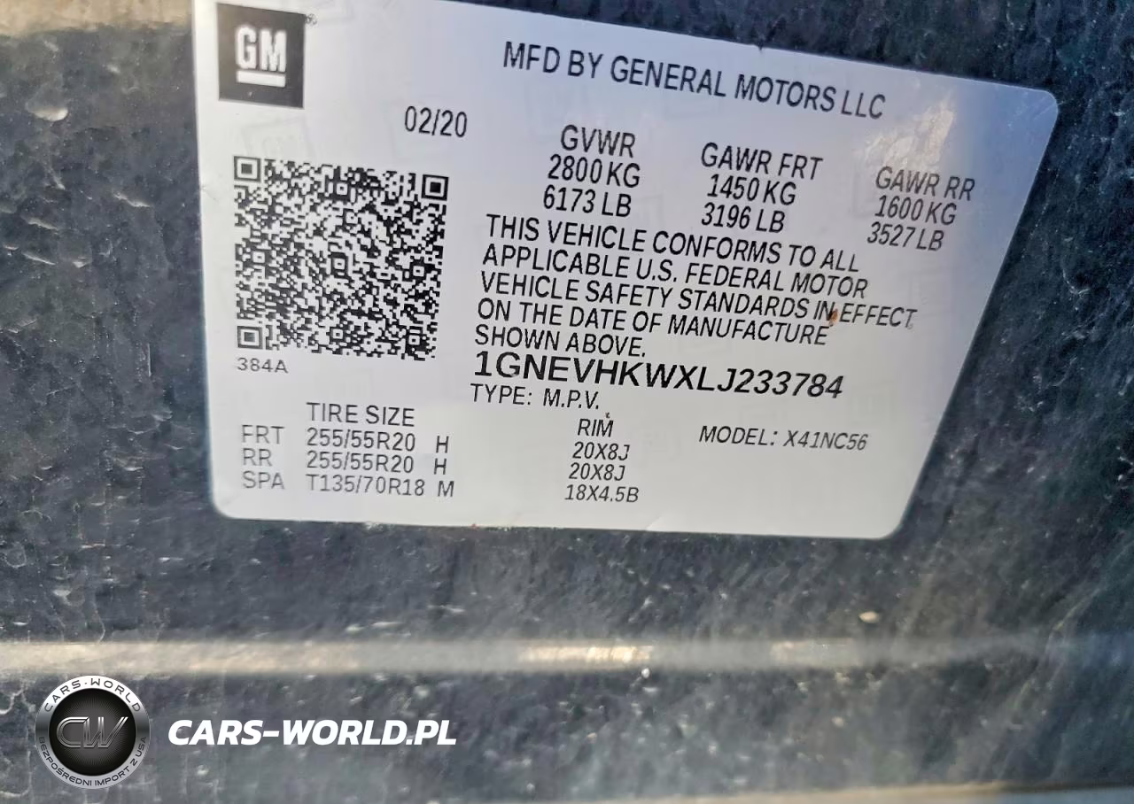 2020 Chevrolet Traverse Lt VIN:1GNEVHKWXLJ233784 - 13