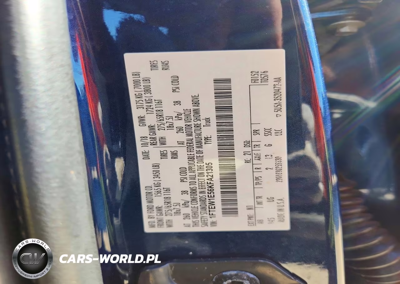 2019 Ford F150 Supercrew VIN:1FTEW1E56KFA21305 - 12