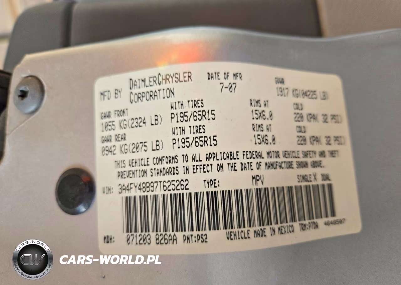 2007 Chrysler Pt Cruiser VIN:3A4FY48B97T625262 - 12