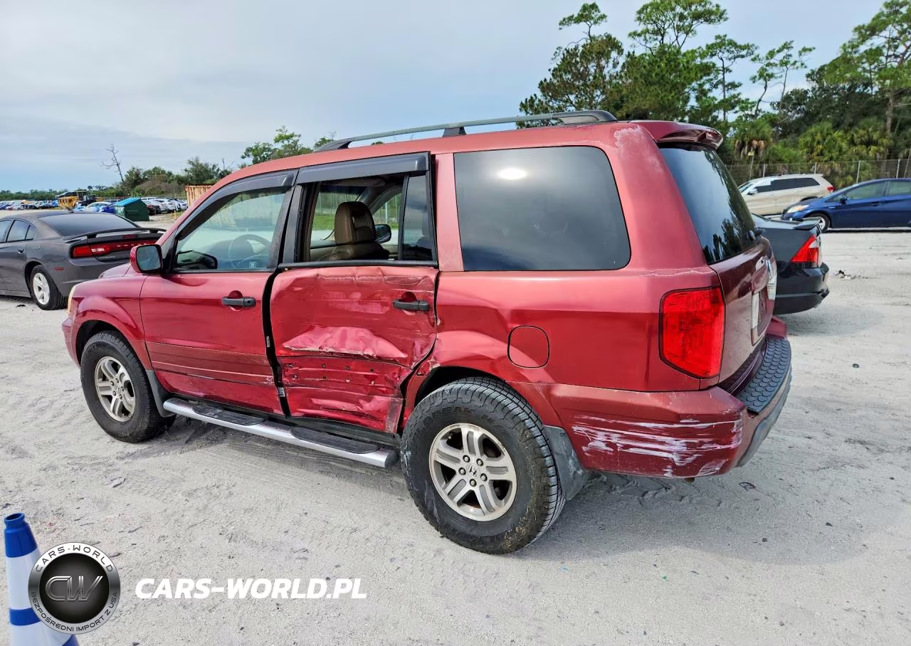 2004 Honda Pilot Exl VIN:2HKYF18574H613782 - 2