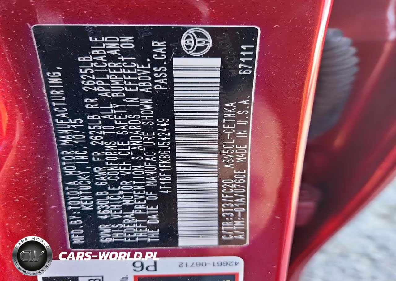 2016 Toyota Camry Le VIN:4T1BF1FK8GU542449 - 12