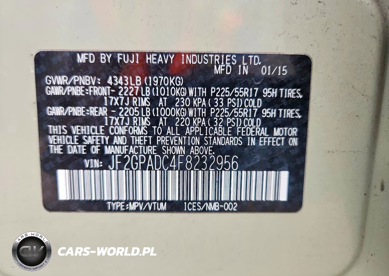 2015 Subaru Xv Crosstrek 2.0 Premium VIN:JF2GPADC4F8232956 - 12