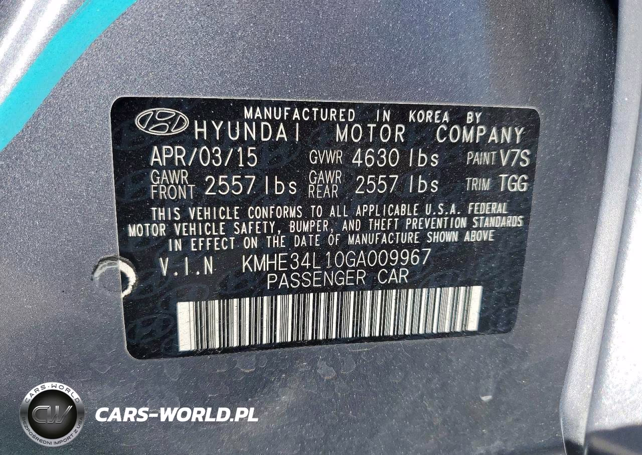 2016 Hyundai Sonata Hybrid Limited VIN:KMHE34L10GA009967 - 12