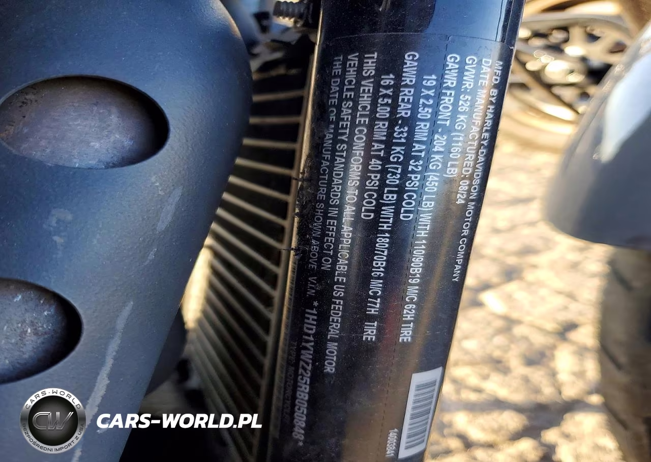 2024 Harley-Davidson Fxlrs VIN:1HD1YWZ25RB050848 - 8