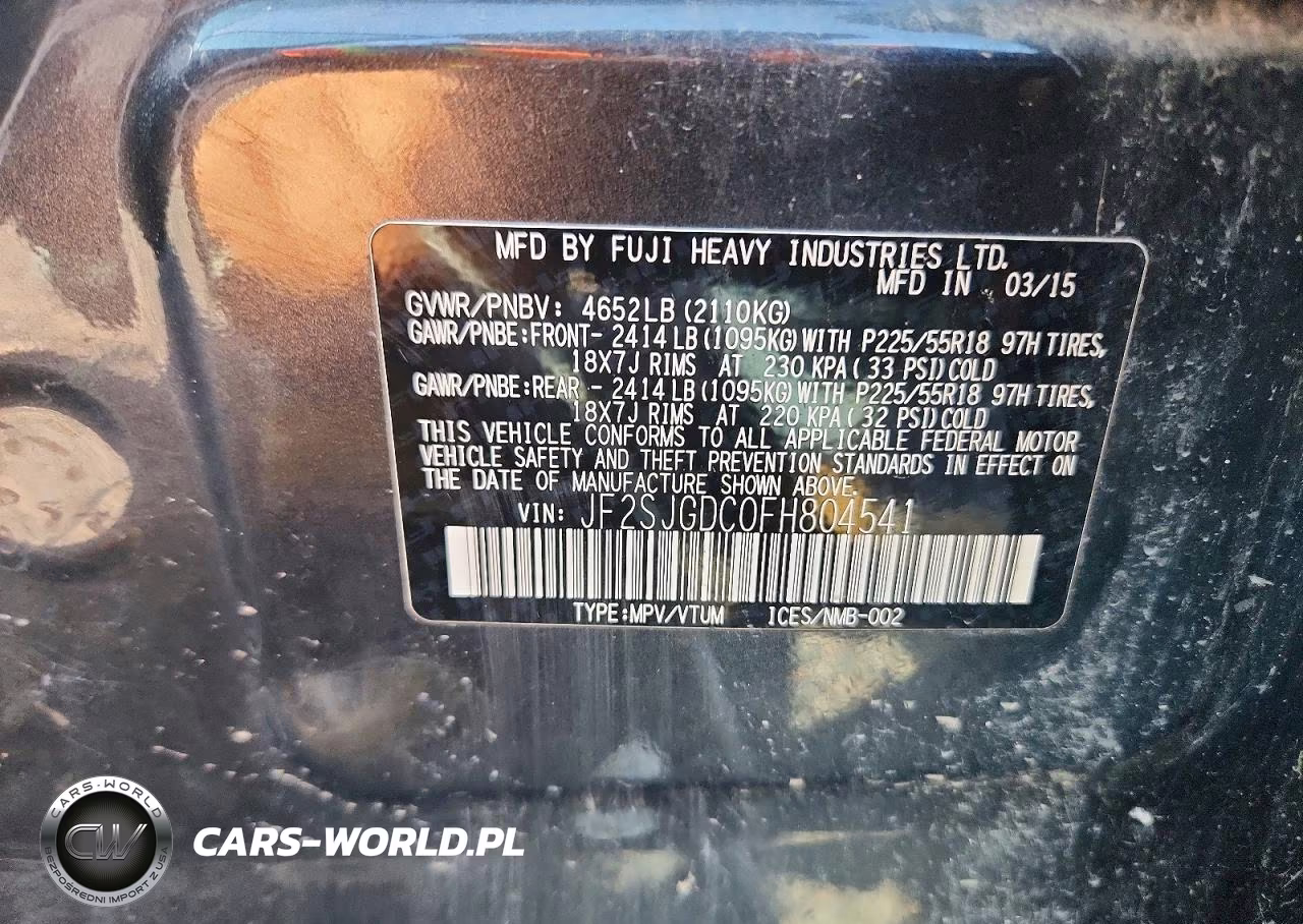 2015 Subaru Forester 2.0Xt Premium VIN:JF2SJGDC0FH804541 - 13