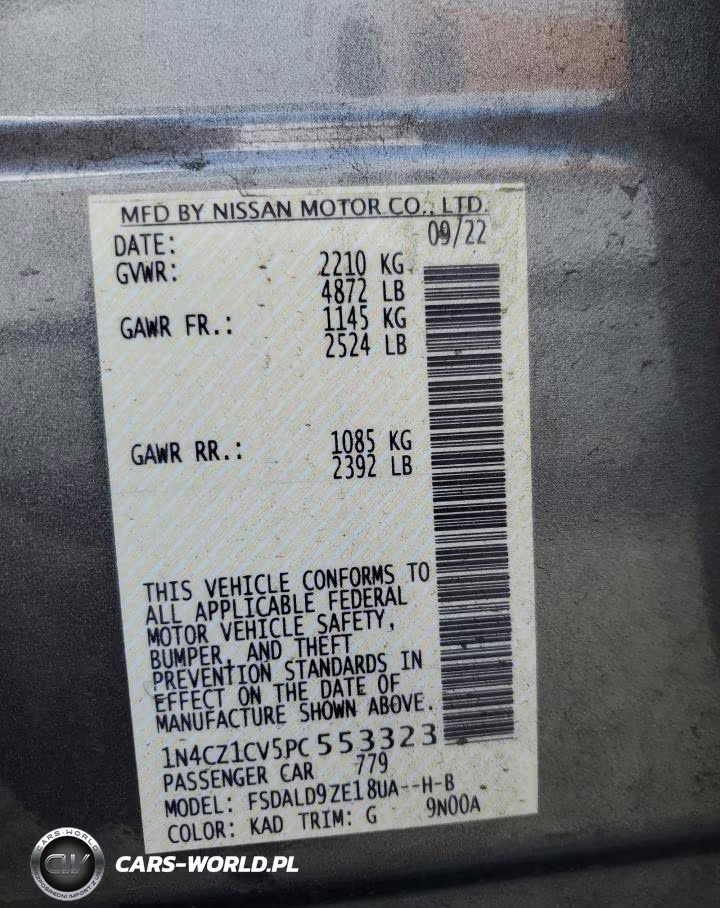 2023 Nissan Leaf Sv Plus VIN:1N4CZ1CV5PC553323 - 13