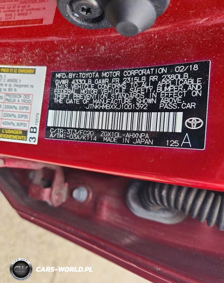 2018 Toyota C-Hr Xle VIN:JTNKHMBXXJ1001392 - 12