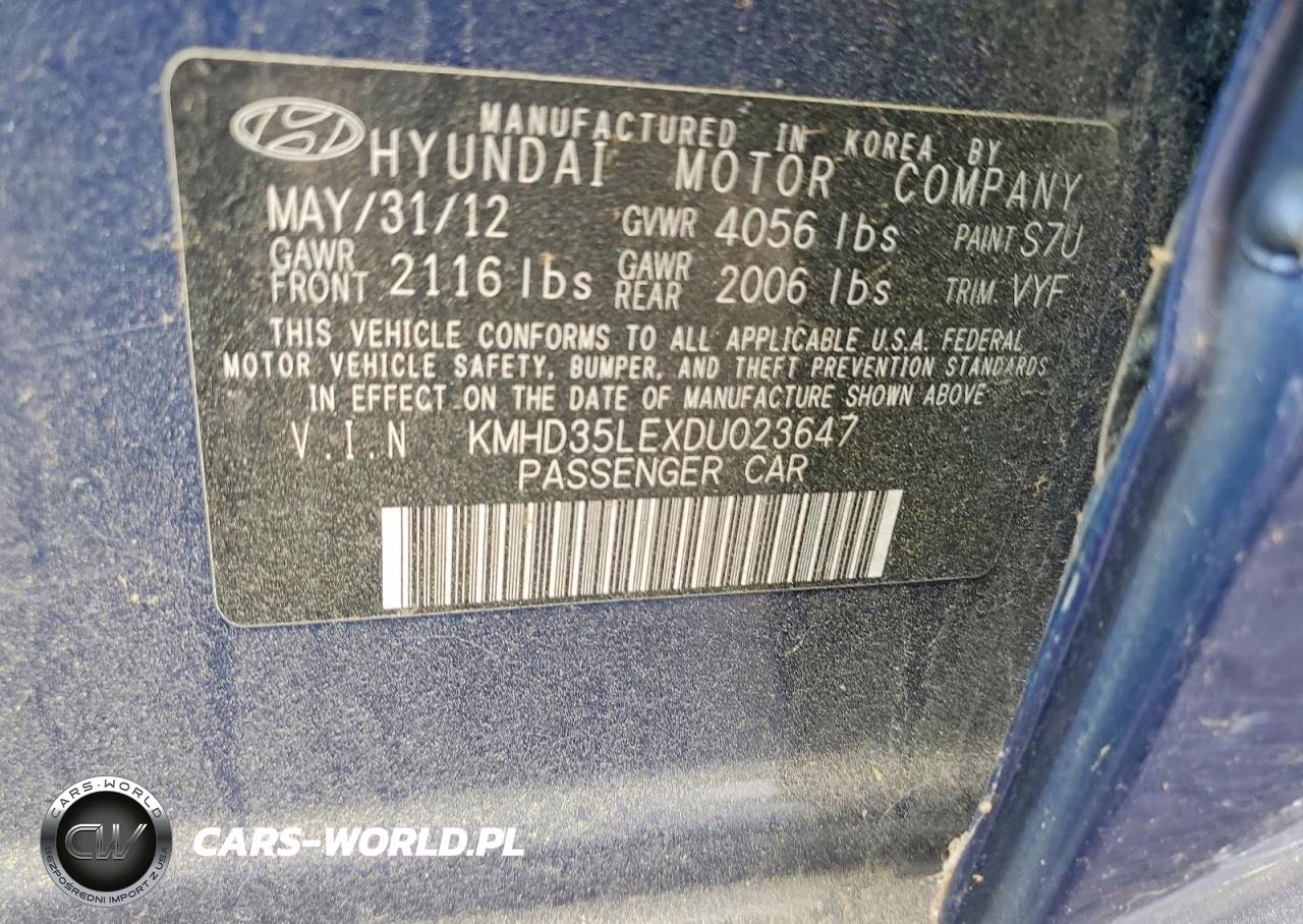 2013 Hyundai Elantra Gt Base VIN:KMHD35LEXDU023647 - 12