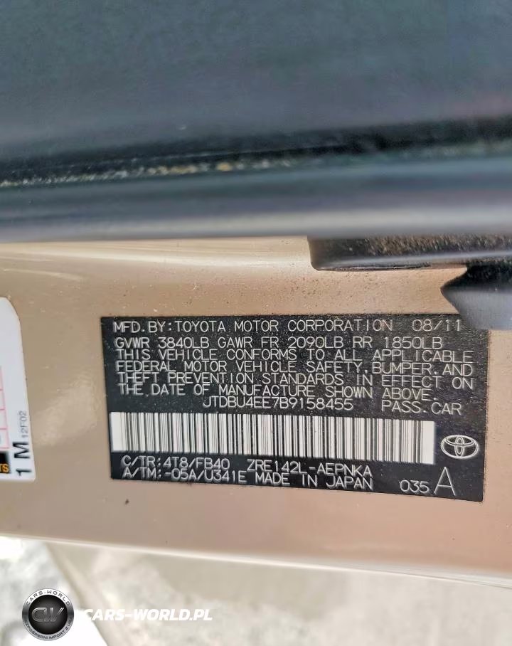 2011 Toyota Corolla Le VIN:JTDBU4EE7B9158455 - 12