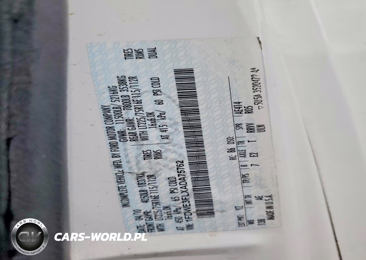 2010 Ford Econoline E350 Super Duty Cutaway Van VIN:1FDWE3FLXADA75762 - 13