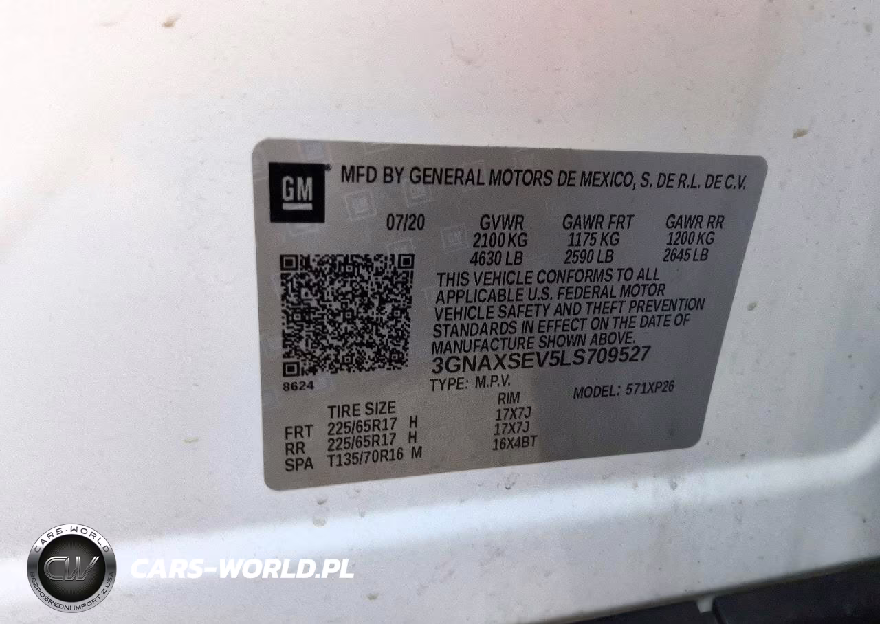 2020 Chevrolet Equinox Ls VIN:3GNAXSEV5LS709527 - 14