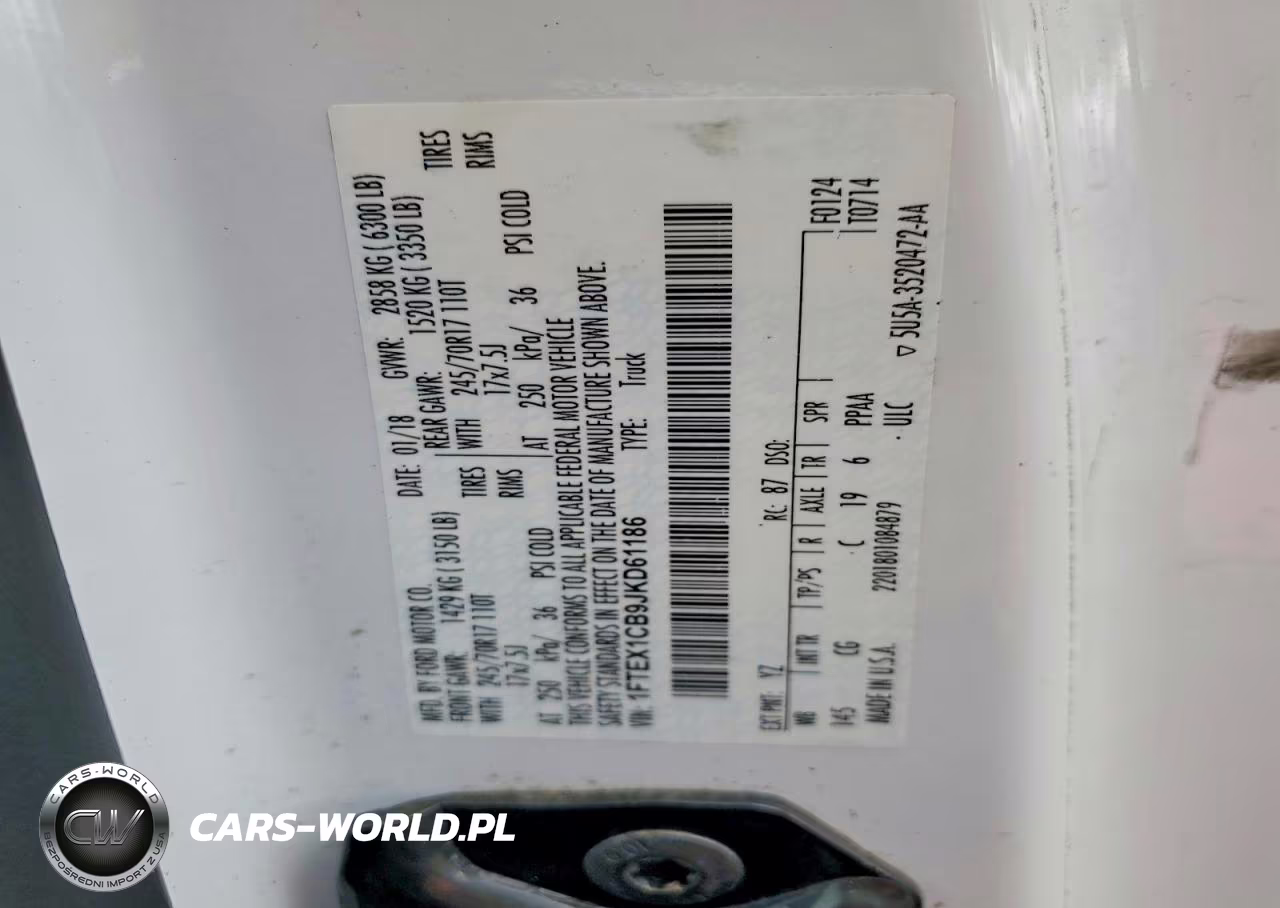 2018 Ford F150 Super Cab VIN:1FTEX1CB9JKD61186 - 12