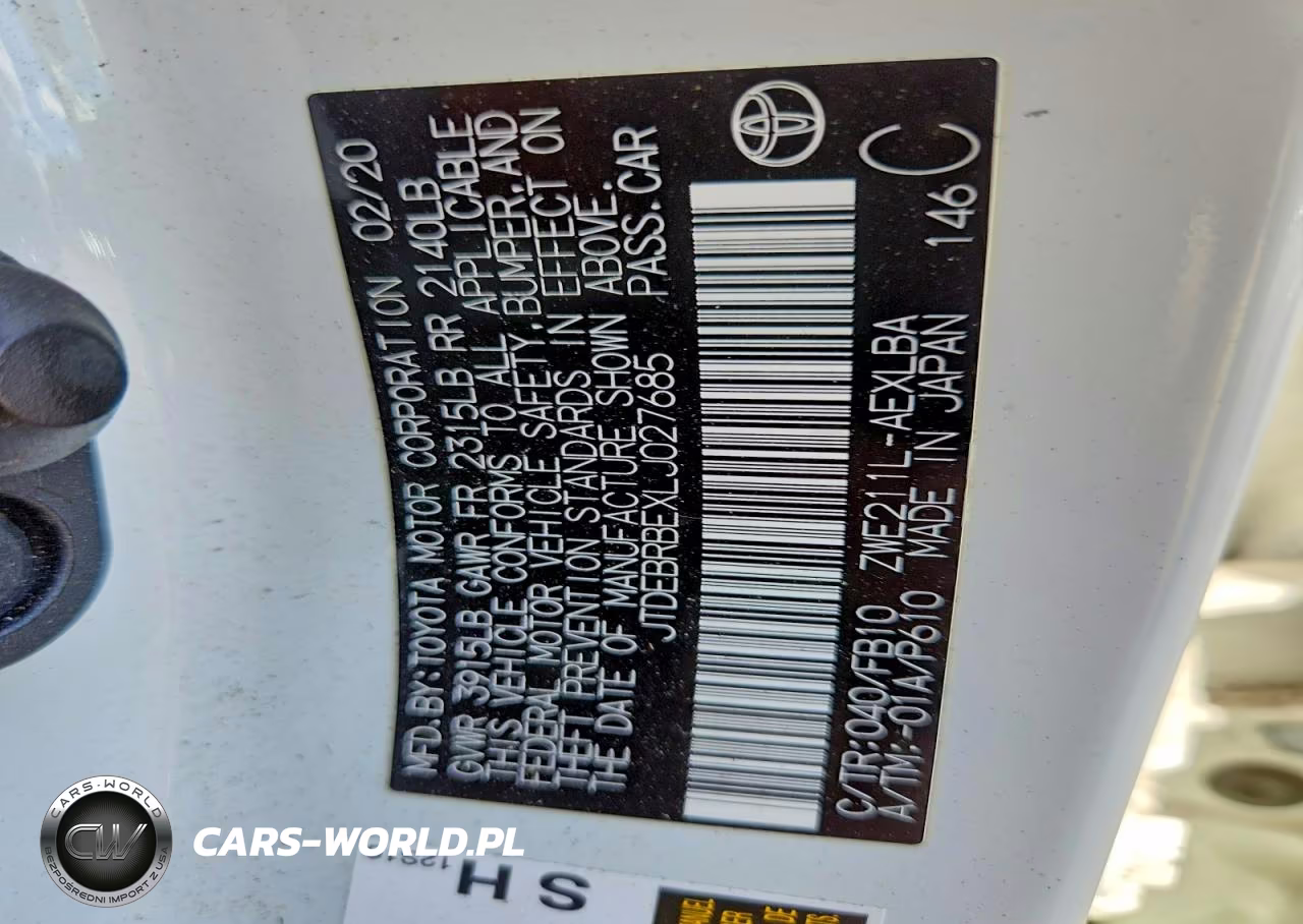2020 Toyota Corolla Le VIN:JTDEBRBEXLJ027685 - 12