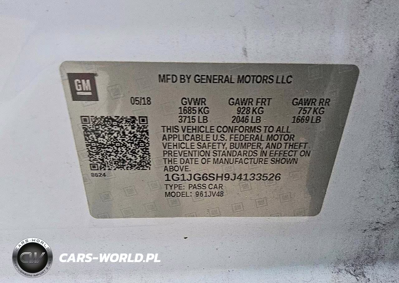 2018 Chevrolet Sonic VIN:1G1JG6SH9J4133526 - 12