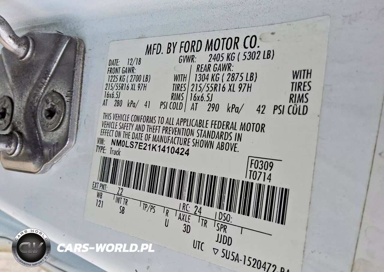 2019 Ford Transit Connect Xl VIN:NM0LS7E21K1410424 - 12