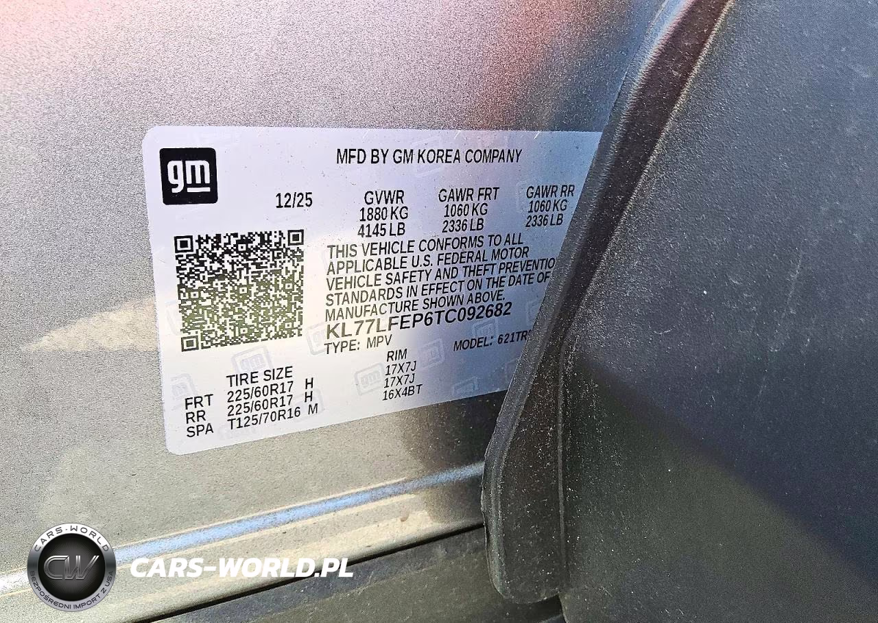 2026 Chevrolet Trax Ls VIN:KL77LFEP6TC092682 - 14