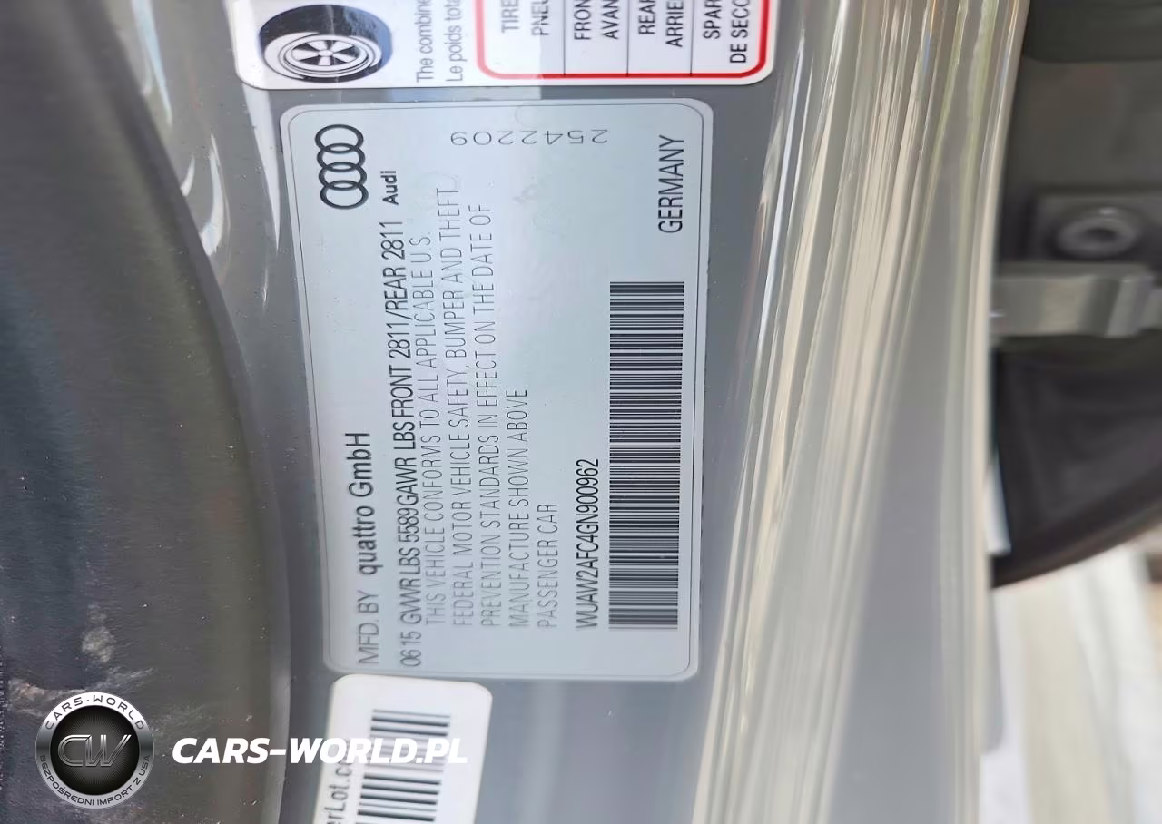 2016 Audi Rs7 VIN:WUAW2AFC4GN900962 - 12