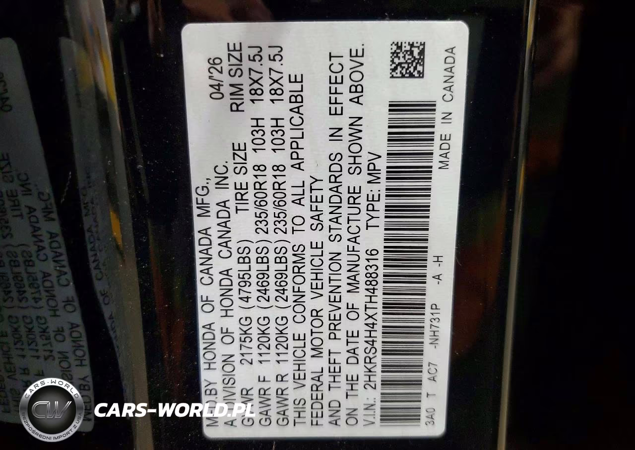 2026 Honda Cr-V Ex VIN:2HKRS4H4XTH488316 - 13