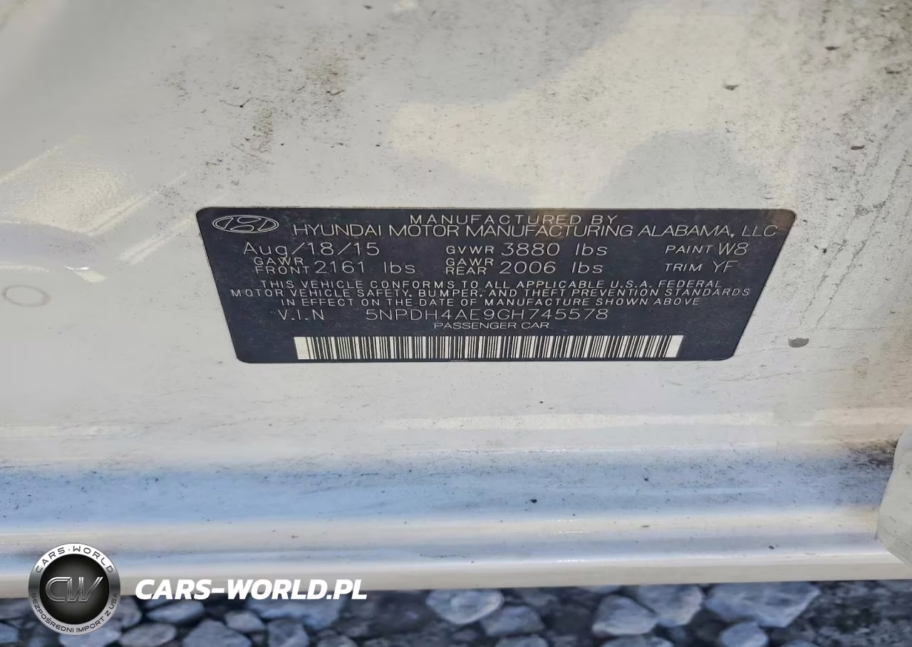 2016 Hyundai Elantra Se VIN:5NPDH4AE9GH745578 - 12