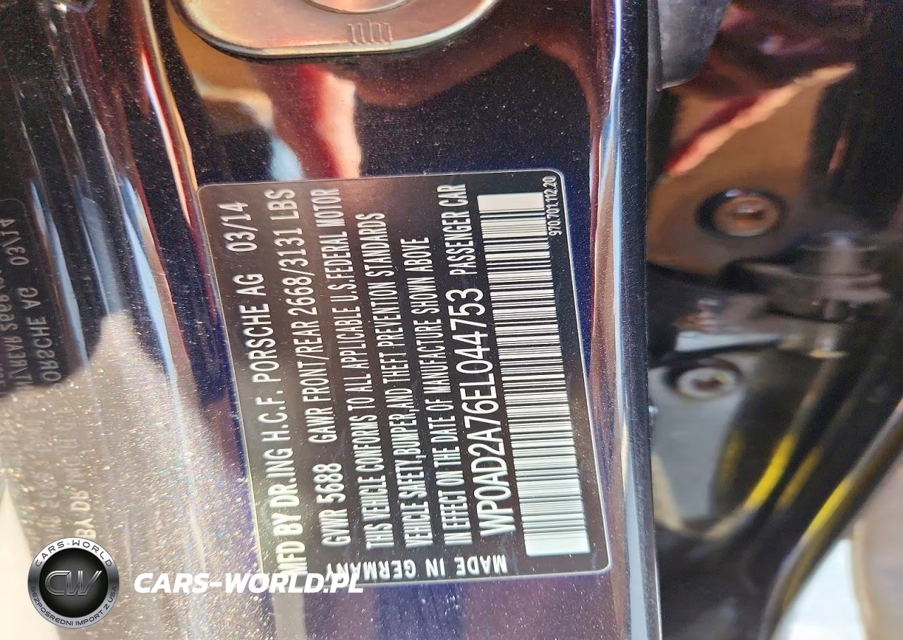 2014 Porsche Panamera S Hybrid VIN:WP0AD2A76EL044753 - 12