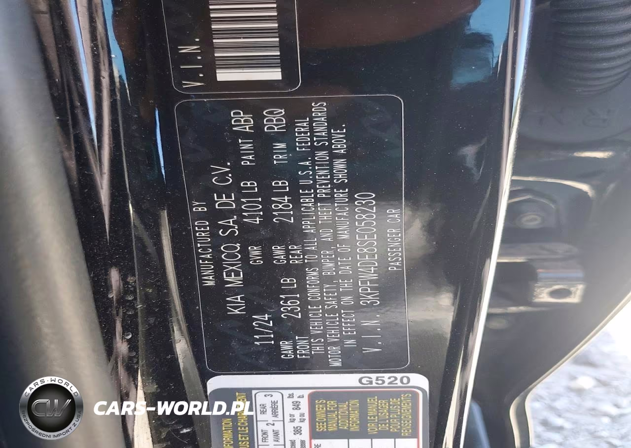 2025 Kia K4 Gt Line VIN:3KPFW4DE8SE058230 - 12