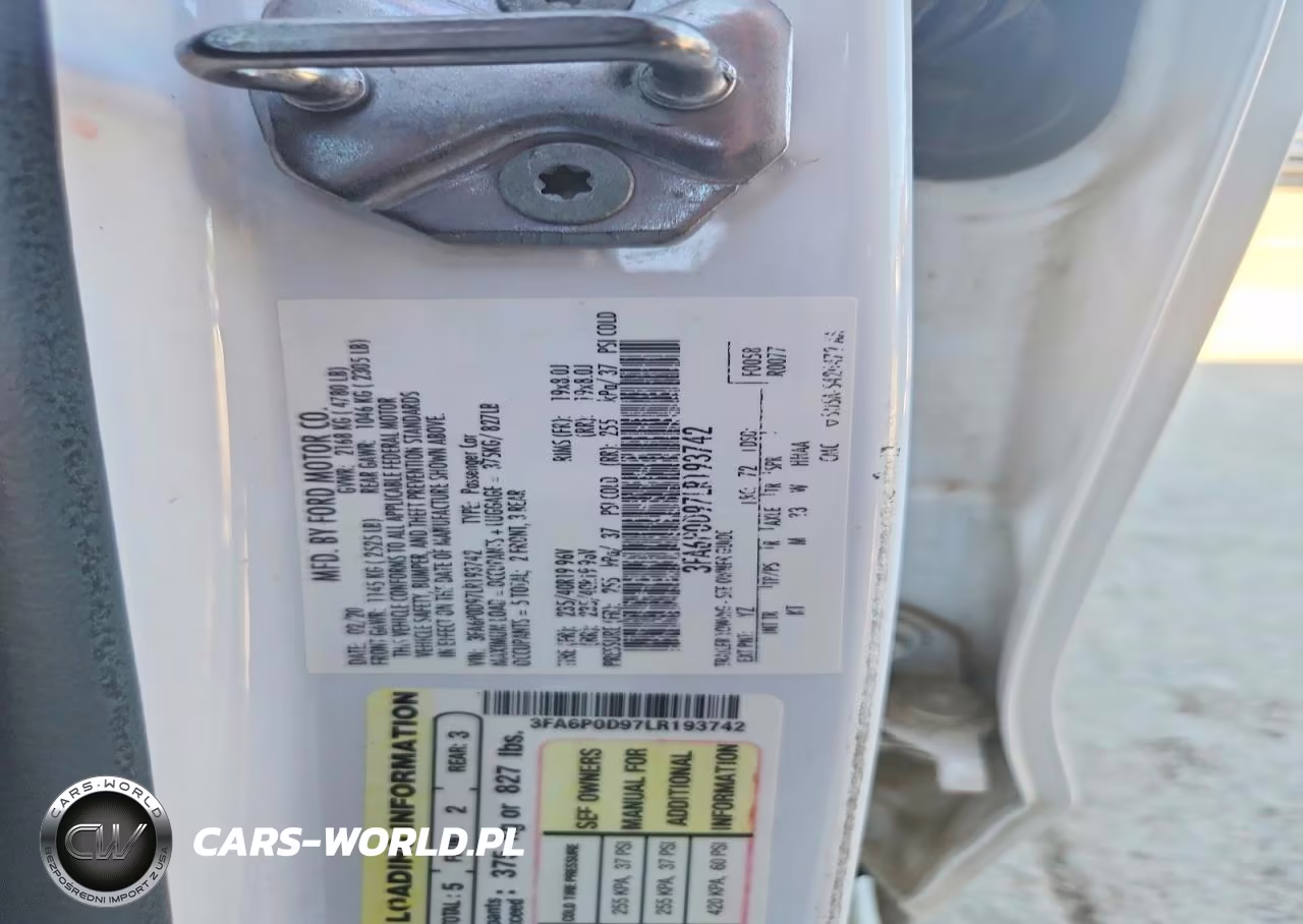 2020 Ford Fusion Titanium VIN:3FA6P0D97LR193742 - 12