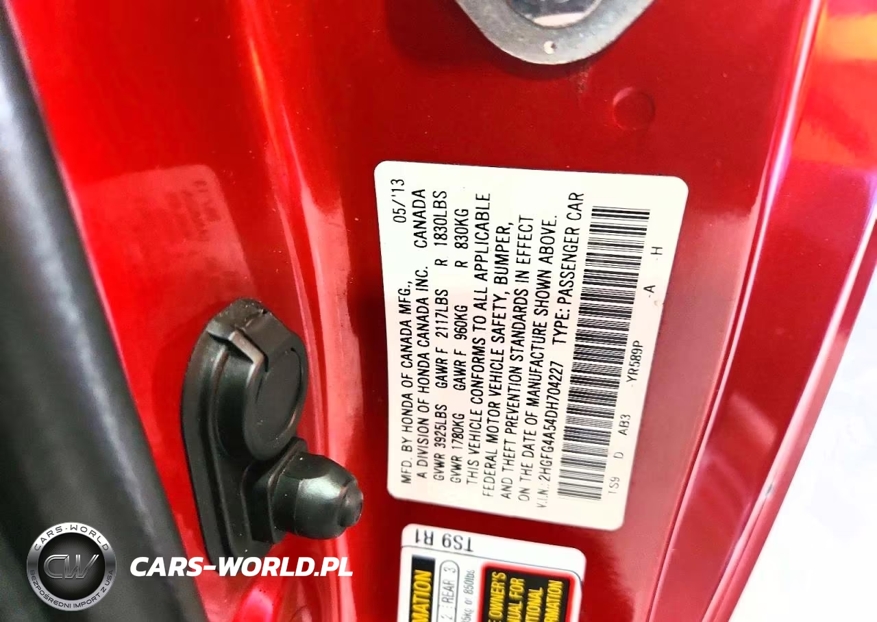 2013 Honda Civic Si VIN:2HGFG4A54DH704227 - 12