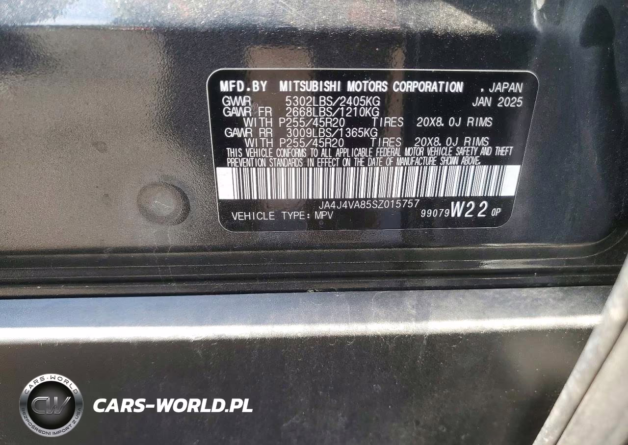 2025 Mitsubishi Outlander Se VIN:JA4J4VA85SZ015757 - 13