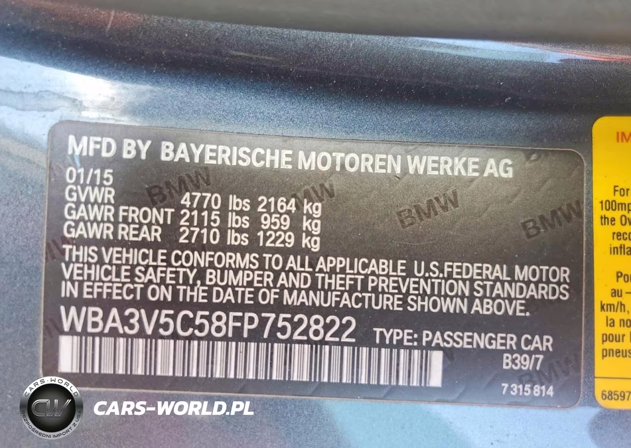 2015 BMW 428 I VIN:WBA3V5C58FP752822 - 12