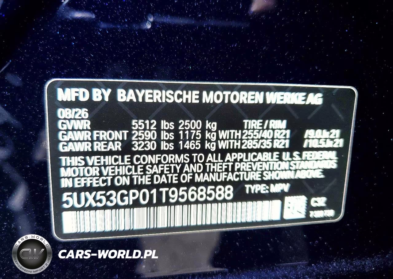 2026 BMW X3 30 xDrive VIN:5UX53GP01T9568588 - 14