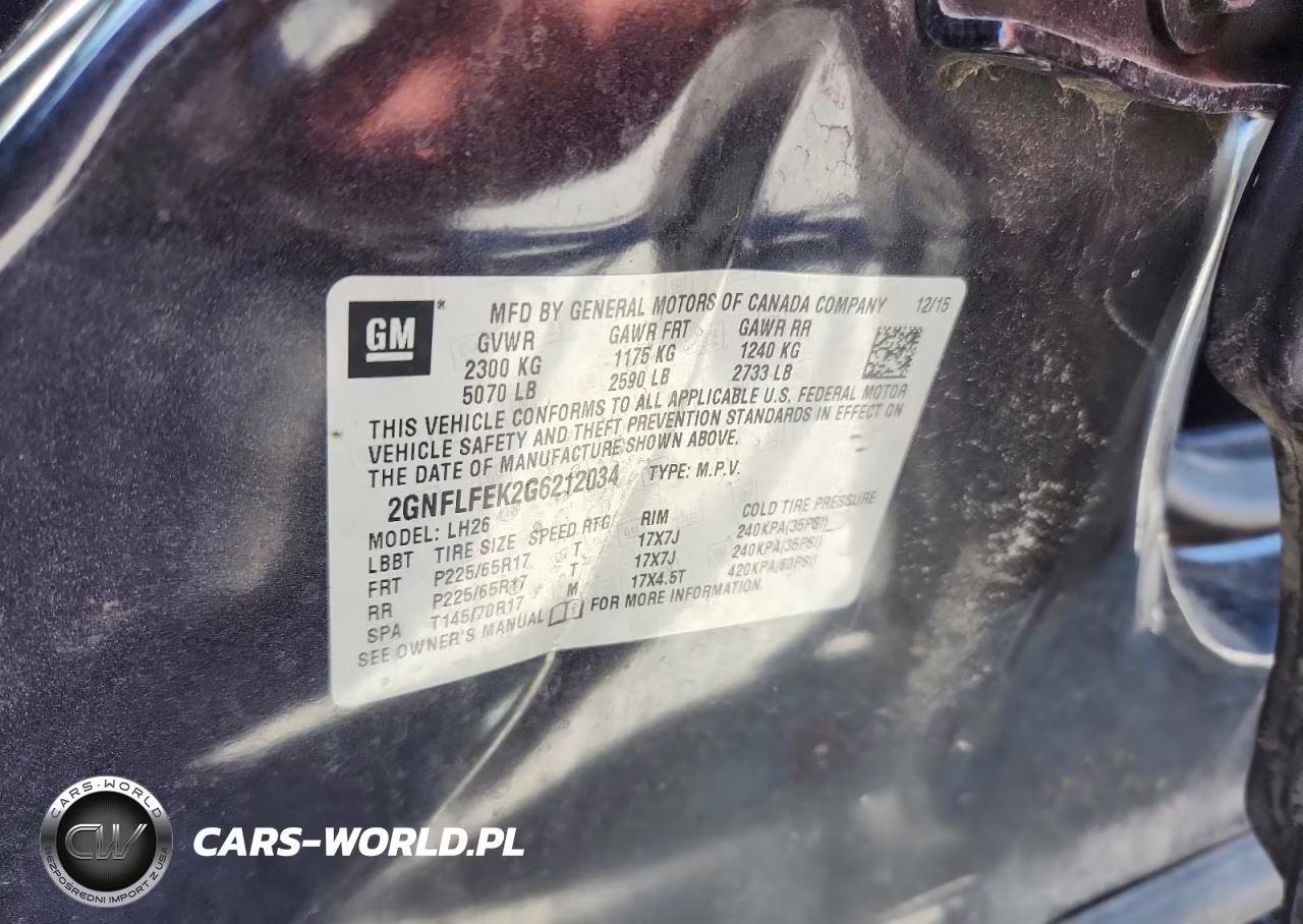 2016 Chevrolet Equinox Lt VIN:2GNFLFEK2G6212034 - 13