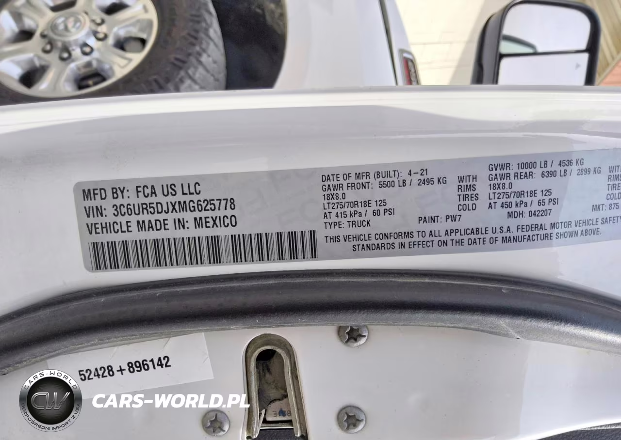 2021 Ram 2500 Big Horn VIN:3C6UR5DJXMG625778 - 12