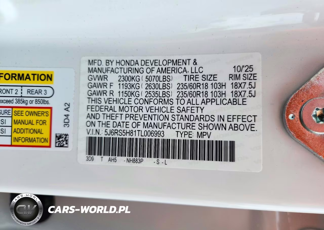 2026 Honda Cr-V Sport-L VIN:5J6RS5H81TL006993 - 13