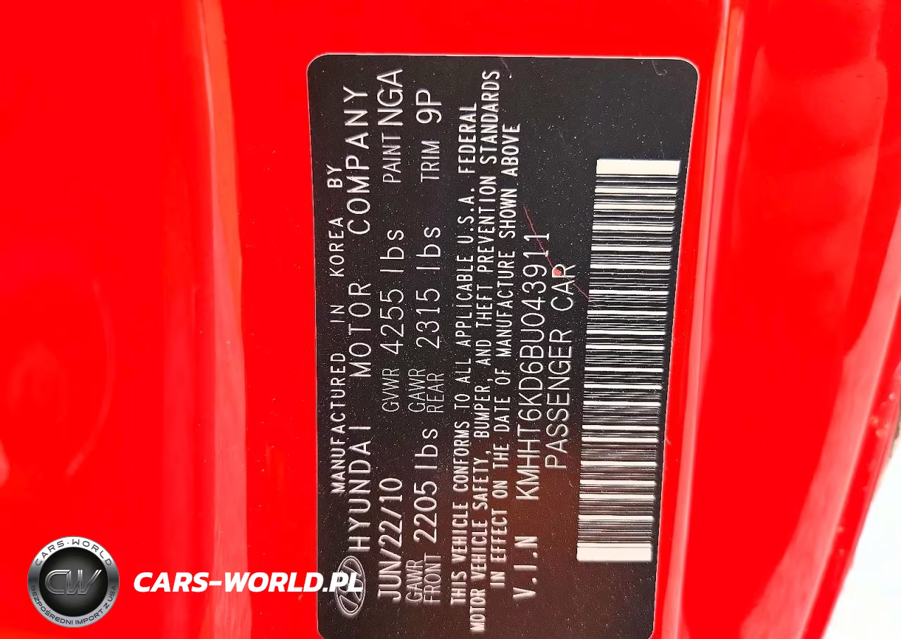 2011 Hyundai Genesis Coupe 2.0T Premium VIN:KMHHT6KD6BU043911 - 12
