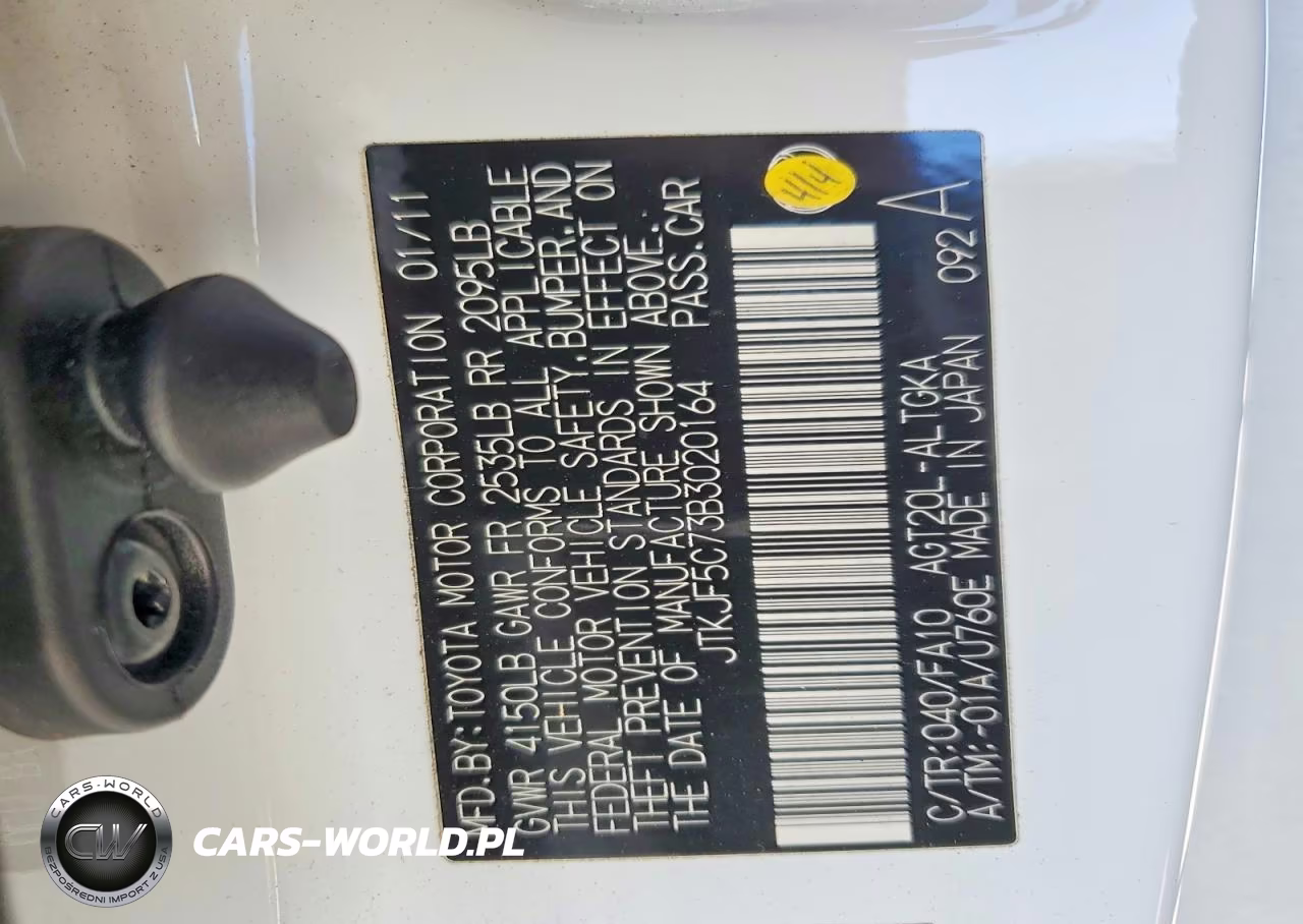2011 Scion Tc Base VIN:JTKJF5C73B3020164 - 12