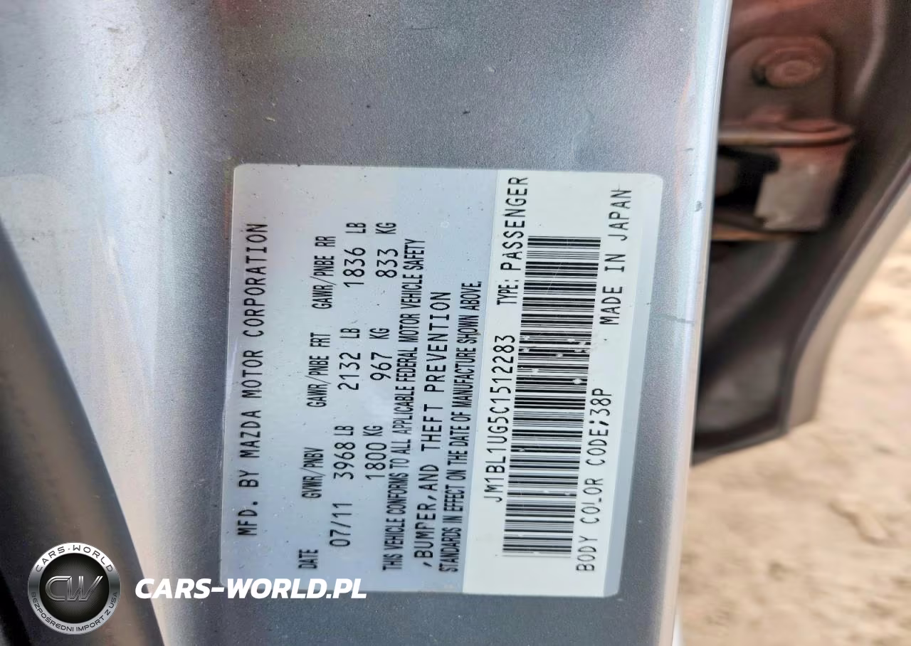 2012 Mazda 3 I VIN:JM1BL1UG5C1512283 - 12