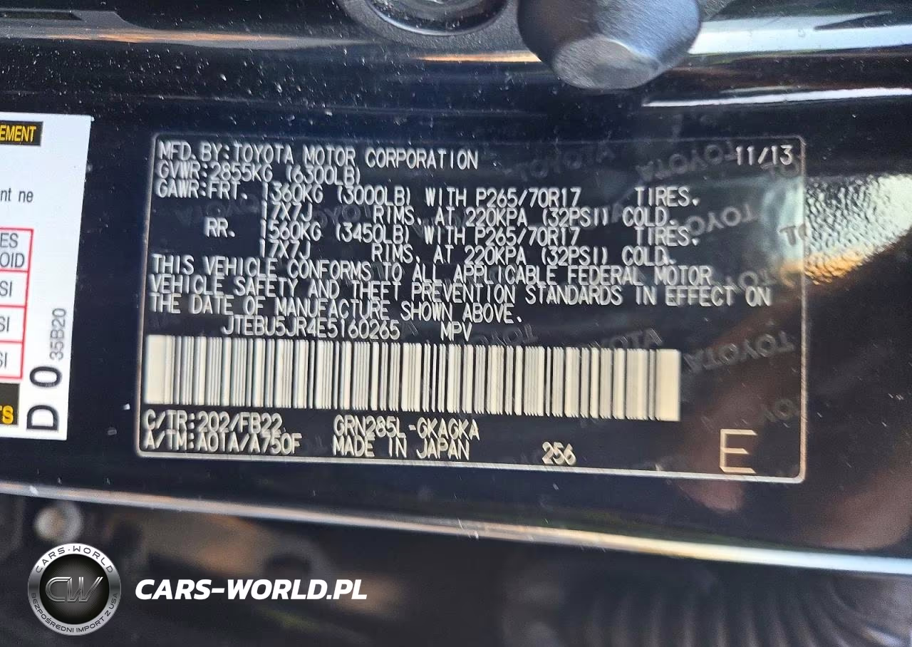 2014 Toyota 4Runner Sr5 VIN:JTEBU5JR4E5160265 - 13