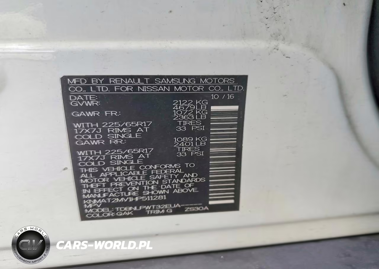 2017 Nissan Rogue S VIN:KNMAT2MV1HP511281 - 13