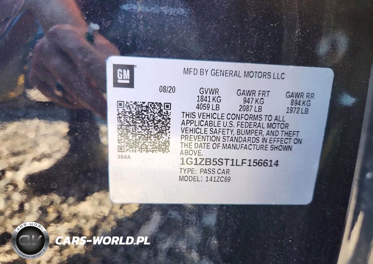 2020 Chevrolet Malibu Ls VIN:1G1ZB5ST1LF156614 - 12