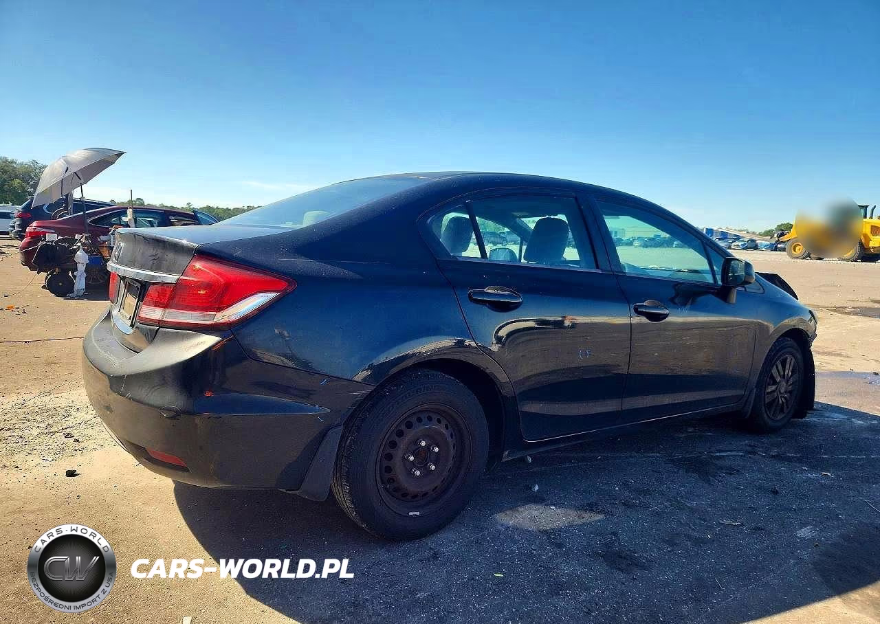 2013 Honda Civic Lx VIN:19XFB2F57DE011089 - 3