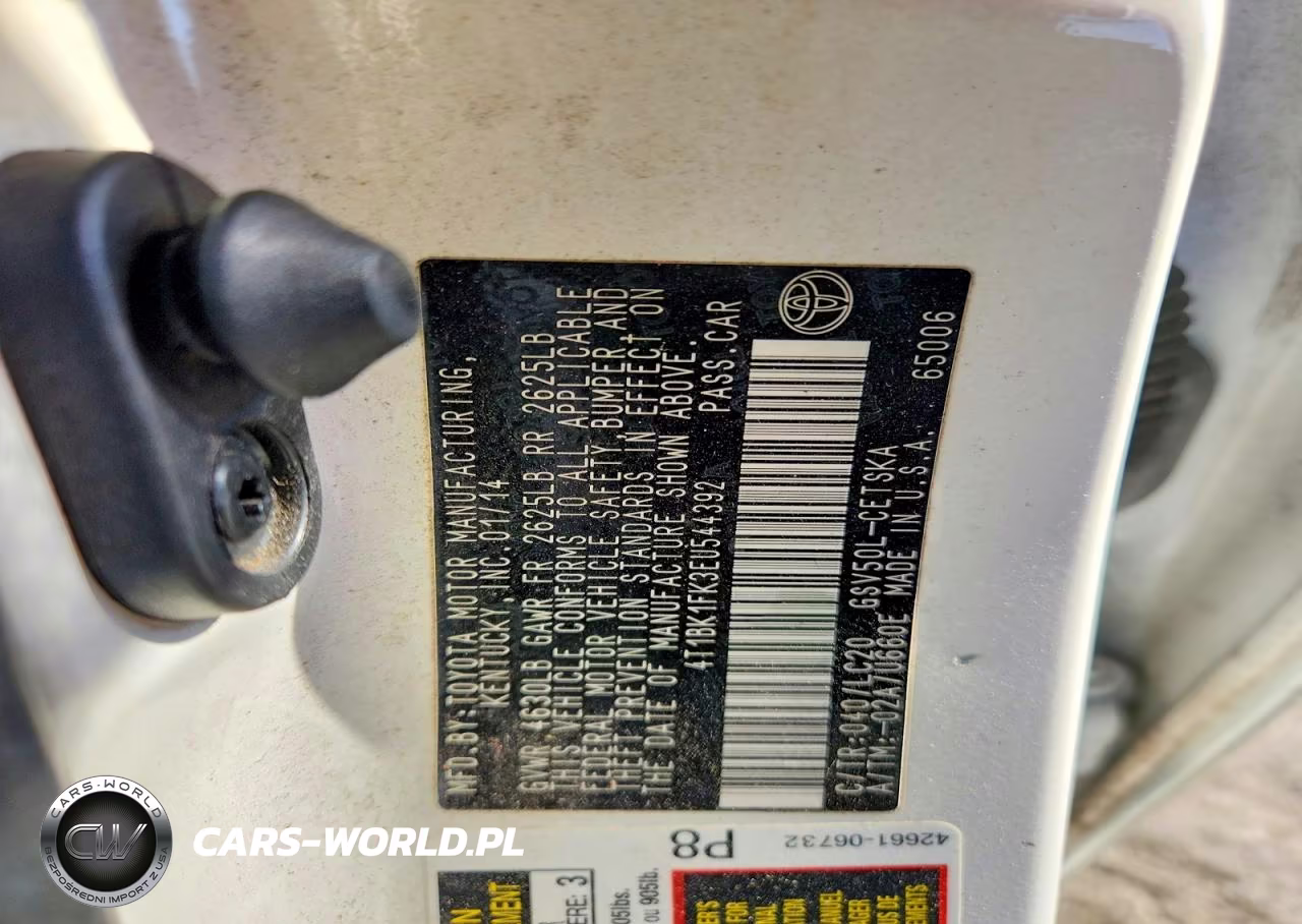 2014 Toyota Camry Se V6 VIN:4T1BK1FK3EU544392 - 12
