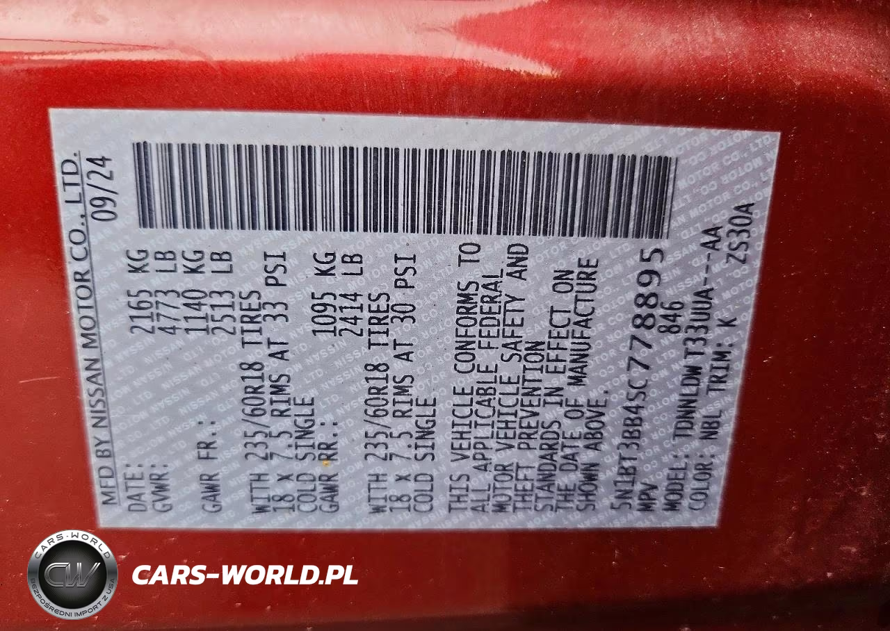 2025 Nissan Rogue Sv VIN:5N1BT3BB4SC778895 - 13