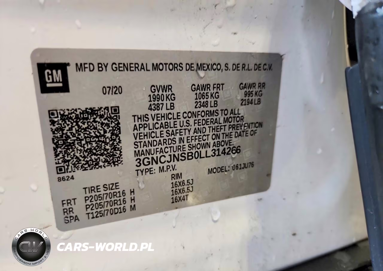2020 Chevrolet Trax Ls VIN:3GNCJNSB0LL314266 - 13