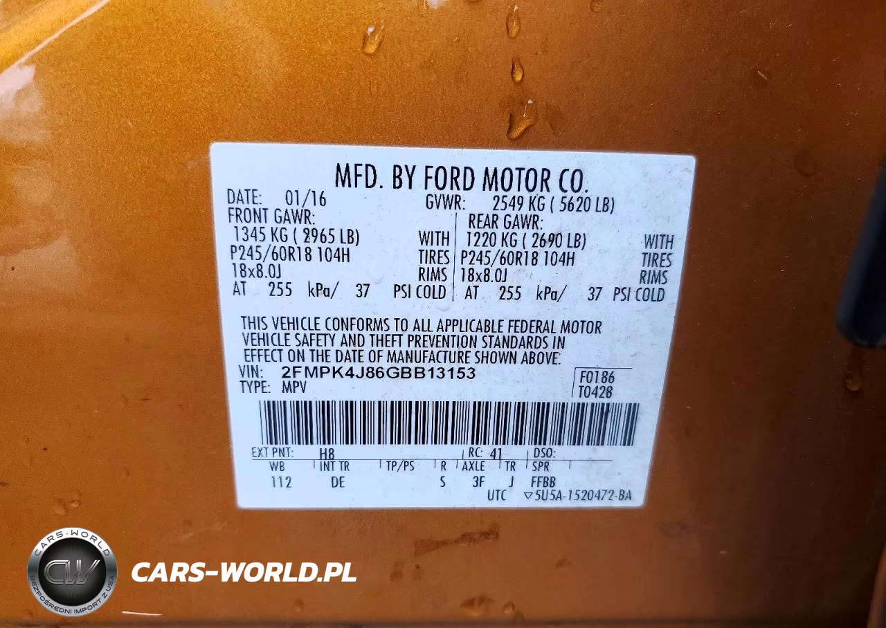 2016 Ford Edge Sel VIN:2FMPK4J86GBB13153 - 13
