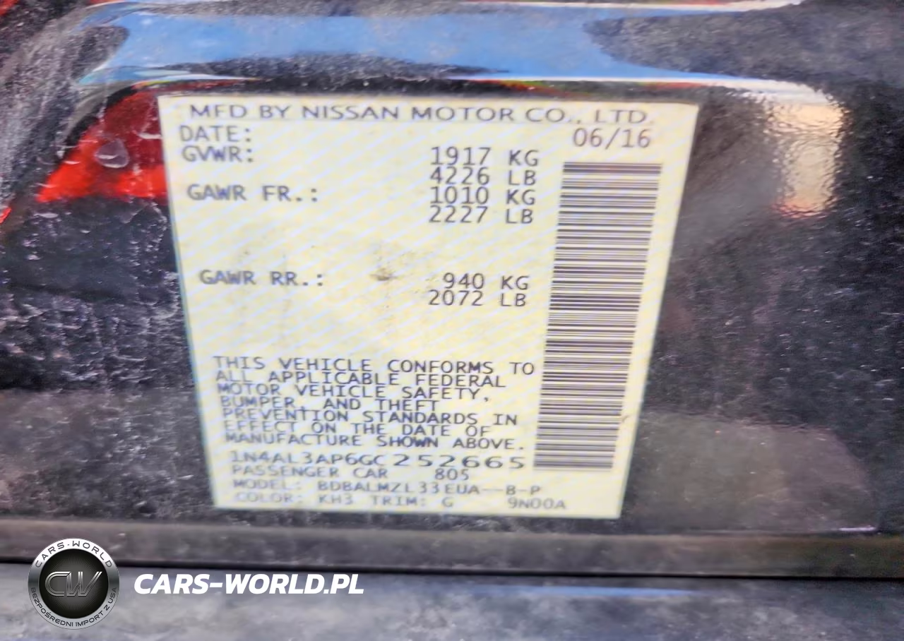 2016 Nissan Altima 2.5 Sl VIN:1N4AL3AP2GC171548 - 12