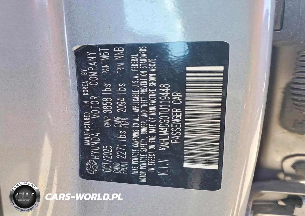 2026 Hyundai Elantra Sel Sport VIN:KMHLM4DG0TU119448 - 12